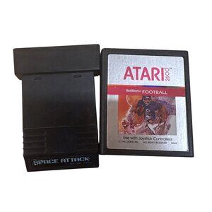 Vintage Atari 2600 Games 2 Games Football & Space Attack
